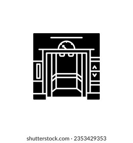 elevator vector icon. real estate icon solid style. perfect use for logo, presentation, website, and more. simple modern icon design glyph style