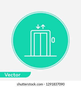 Elevator vector icon sign symbol