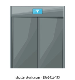 Elevator vector icon.Cartoon vector icon isolated on white background elevator.
