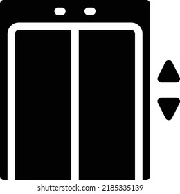 elevator  Vector illustration on a transparent background. Premium quality symmbols. Glyphs vector icons for concept and graphic design.