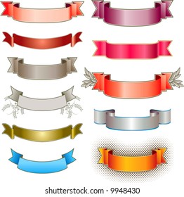 Eleven colorful vector banners