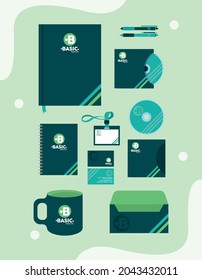 eleven identity mockup set icons