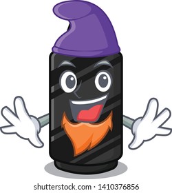 Elf black crayon in a cartoon wallet