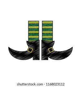 Elf boots cartoons scribble