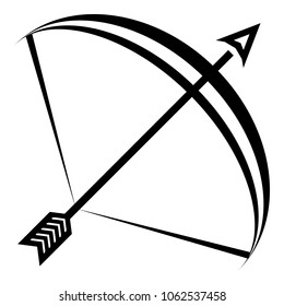 Elf bow icon. Simple illustration of Elf bow vector icon for web