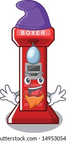 Elf boxing game machine isolated the mascot