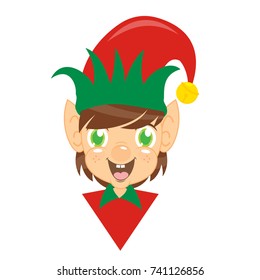 Elf Boy in Red Suit