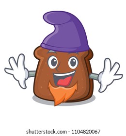 Elf brown bread character cartoon