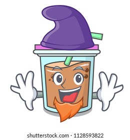 Elf bubble tea character cartoon