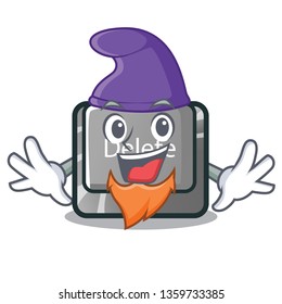 Elf button delete isolated with the character