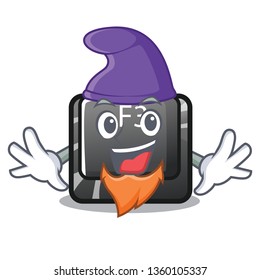 Elf button f3 isolated in the mascot