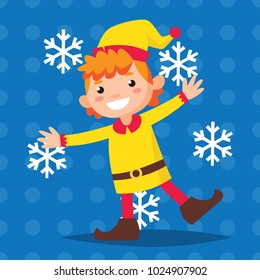 Elf cartoon boy cartoon series.