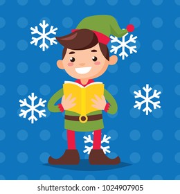 Elf cartoon boy cartoon series.