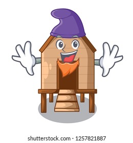 Elf cartoon chicken the in coop shape