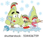 Elf cartoon holiday christmas vector illustration