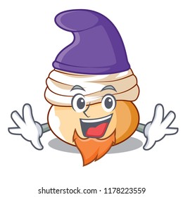 Elf cartoon semla bun with almond paste