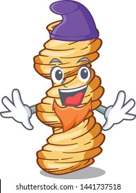 Elf cellentani pasta isolated in the mascot