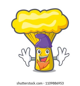 Elf chanterelle mushroom character cartoon