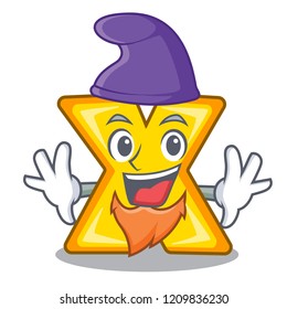 Elf character cartoon multiply sign for logo