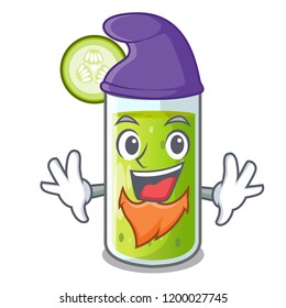 Elf character fresh juice of green cucumber