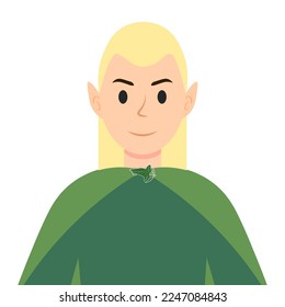 Elf Character on white background