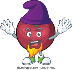 Elf character sweet mangosteen isolated on cartoon