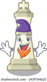 Elf chess king isolated in the character