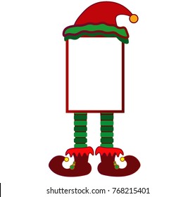 Elf christmas cartoon