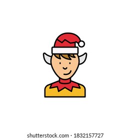 elf, Christmas line icon. Elements of New Year, Christmas illustration. Premium quality graphic design icon. Can be used for web, logo, mobile app, UI, UX