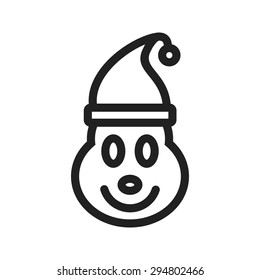 Elf, christmas, party icon vector image.Can also be used for christmas, celebrations, observances and holidays. Suitable for use on web apps, mobile apps and print media.