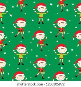 Elf Christmas Pattern