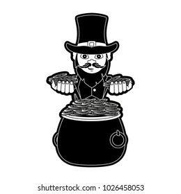 Elf with coins pot