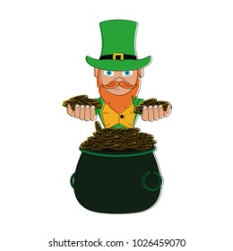 Elf with coins pot