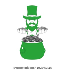 Elf with coins pot