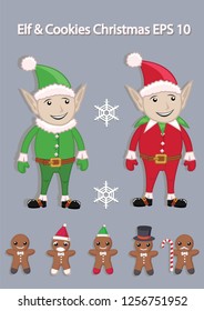 Elf & Cookies Christmas Set