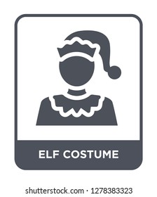 elf costume icon vector on white background, elf costume trendy filled icons from Christmas collection, elf costume vector illustration