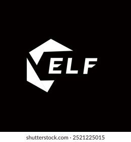 ELF logotipo de letra criativa minimalista. ELF vetor único iniciais alfabeto letra logotipo design
