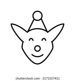 elf editable stroke icon, Smart stroke icon