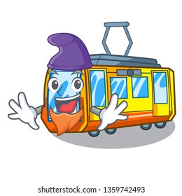 Elf electric train in the character shape