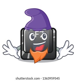 Elf f7 button installed on cartoon keyboard