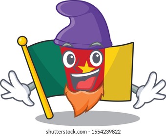 elf flag cameroon cartoon in character shape