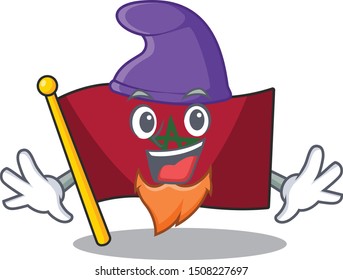 Elf flag morocco isolated with the character