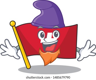 Elf flag switzerland with the mascot shape