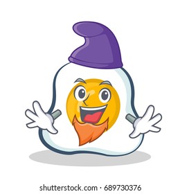Elf fried egg character cartoon