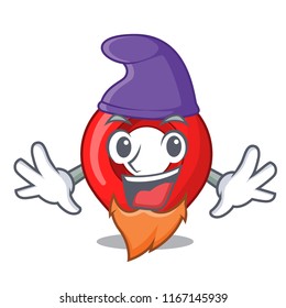 Elf GPS navigation pin on character cartoon