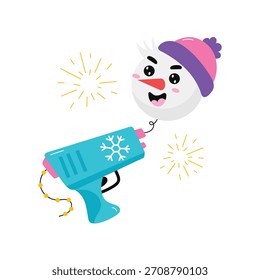 Ilustración de pegatina de Vector de pistola ELF.