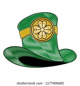 Elf hat with clover scribble