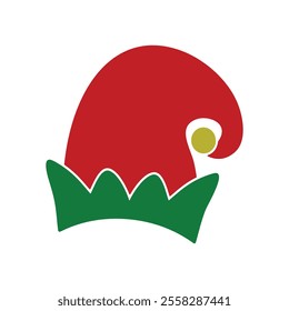 Elf hat icon illustration vector