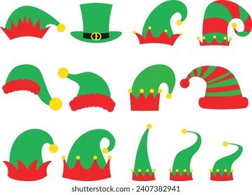 Elf hat Isolated on White Background