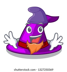 Elf with hat in the shape mascot